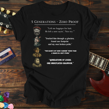 5 Generations & No Proof Version II Tee