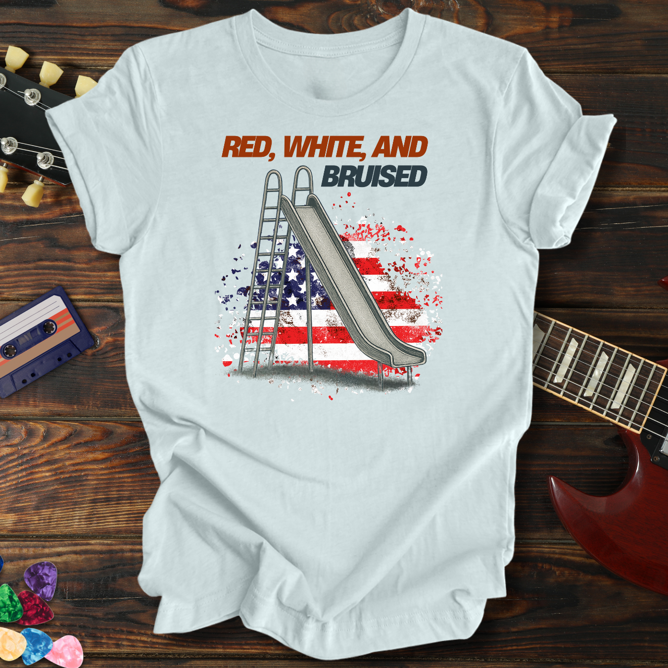 Red, White, and Bruised Tee