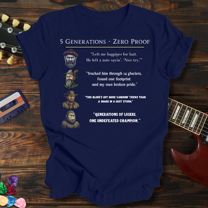 5 Generations & No Proof Version II Tee